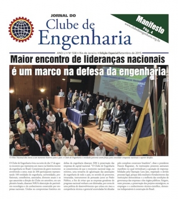 Jornal do Clube de Engenharia nº 558 - Setembro de 2015 1440096153