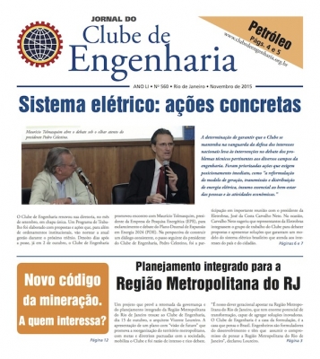 Jornal do Clube de Engenharia nº 560 - Novembro de 2015 1446836083