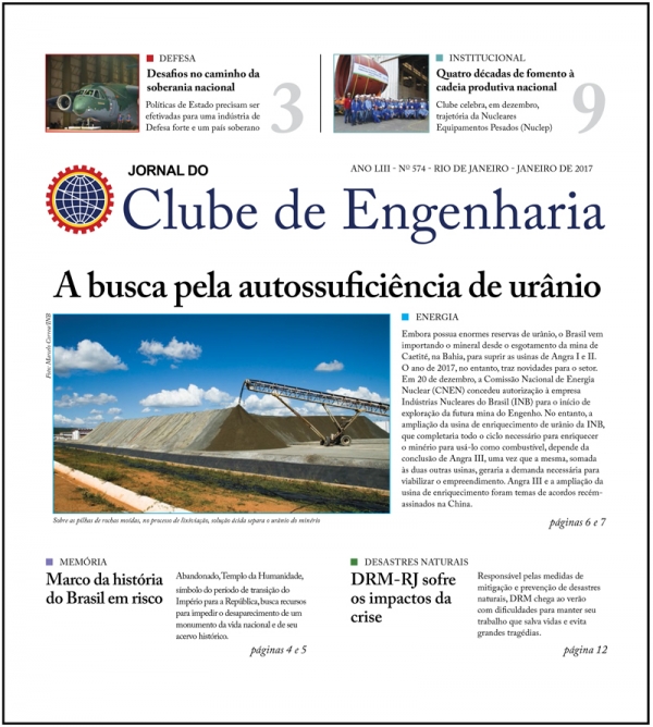 Jornal do Clube de Engenharia nº 574 - Janeiro de 2017 1484842952