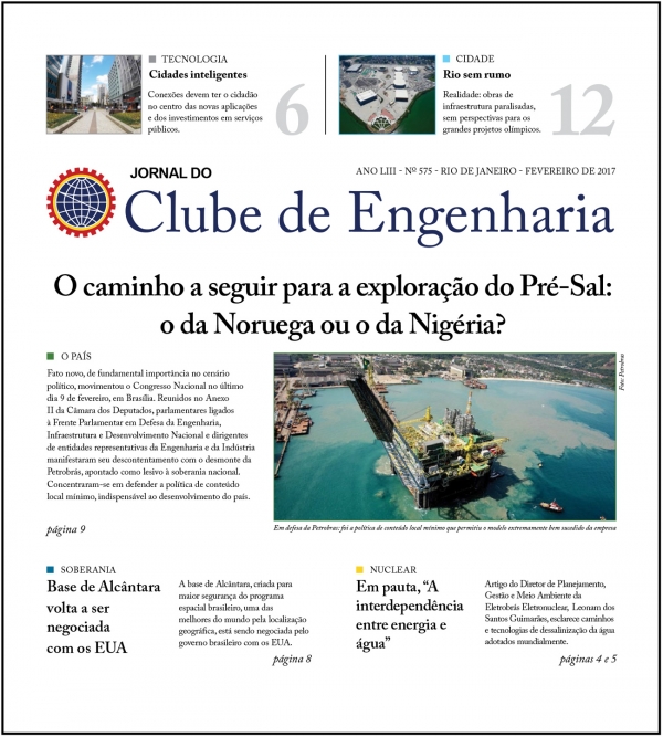 Jornal do Clube de Engenharia nº 575 - Fevereiro de 2017 1487612838