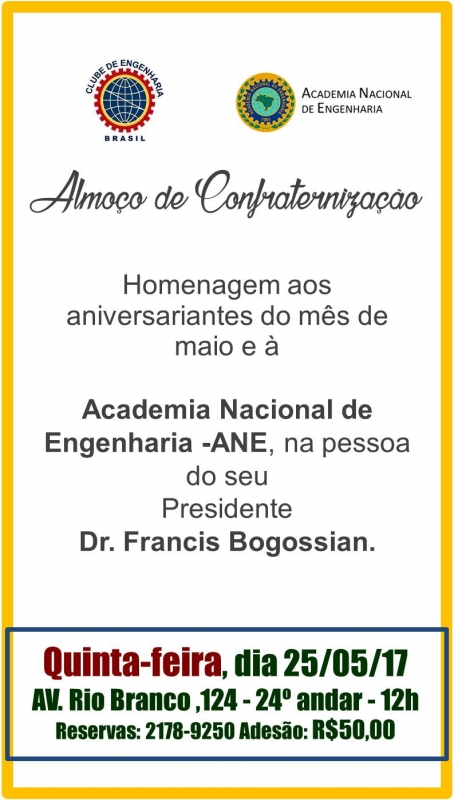 Almoço de confraternização dos aniversariantes de maio 1494531941