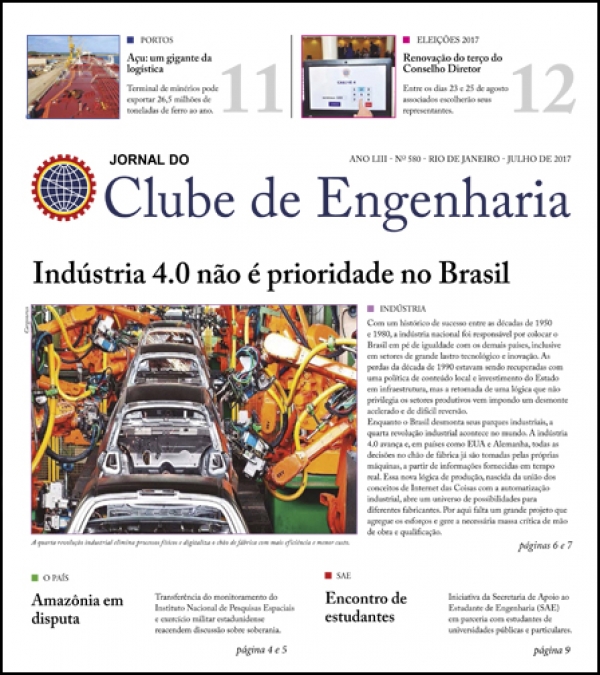 Jornal do Clube de Engenharia nº 580 - Julho de 2017 1500659678