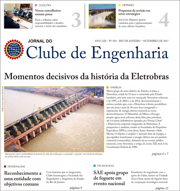 Jornal do Clube de Engenharia nº 582 - Setembro de 2017 1505934964