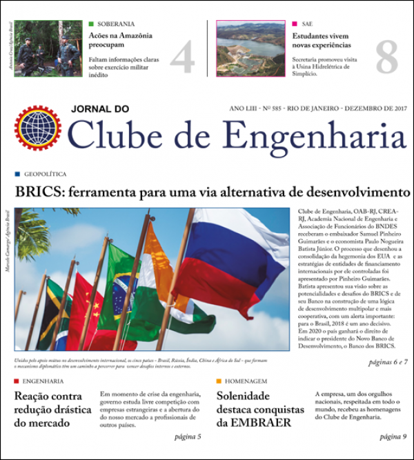 Jornal do Clube de Engenharia nº 585 - Dezembro de 2017 1513876513