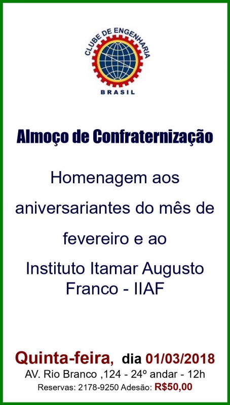 Almoço de confraternização dos aniversariantes de Fevereiro 1519335419