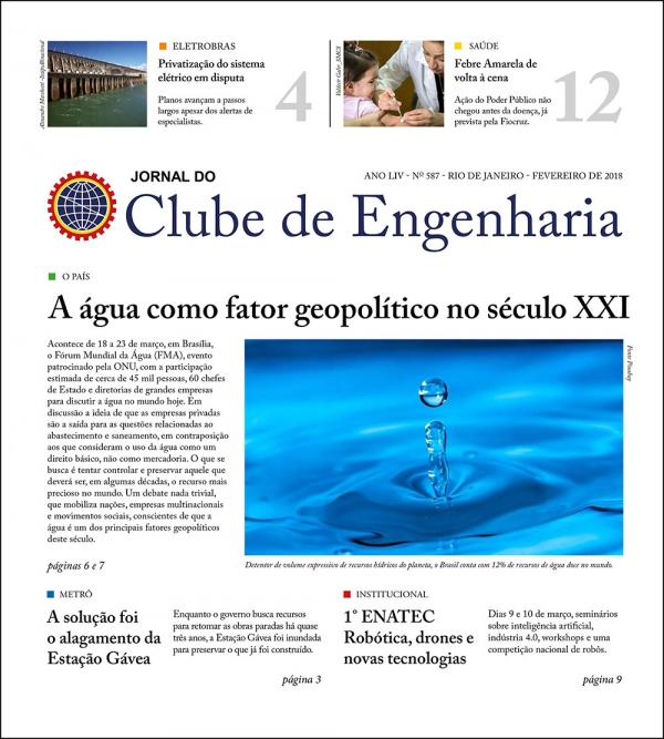 Jornal do Clube de Engenharia nº 587 - Fevereiro de 2018 1519765176