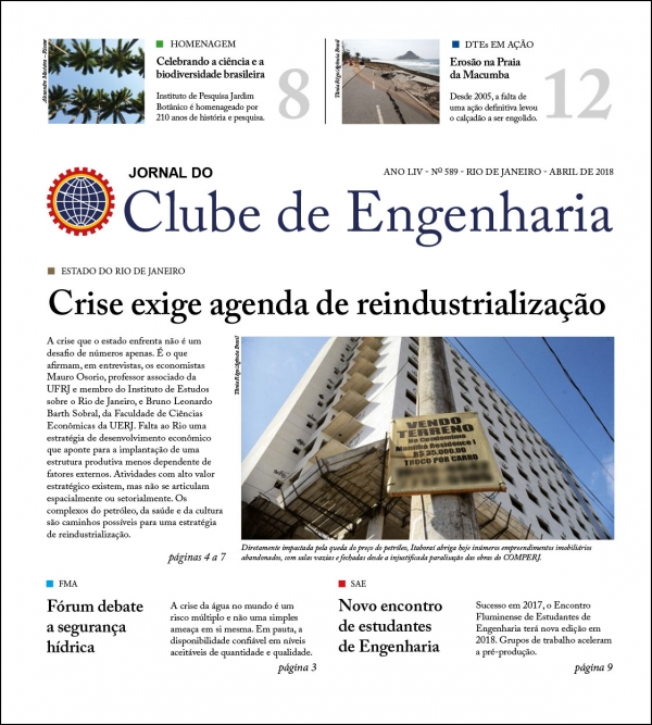 Jornal do Clube de Engenharia nº 589 - Abril de 2018 1524763745