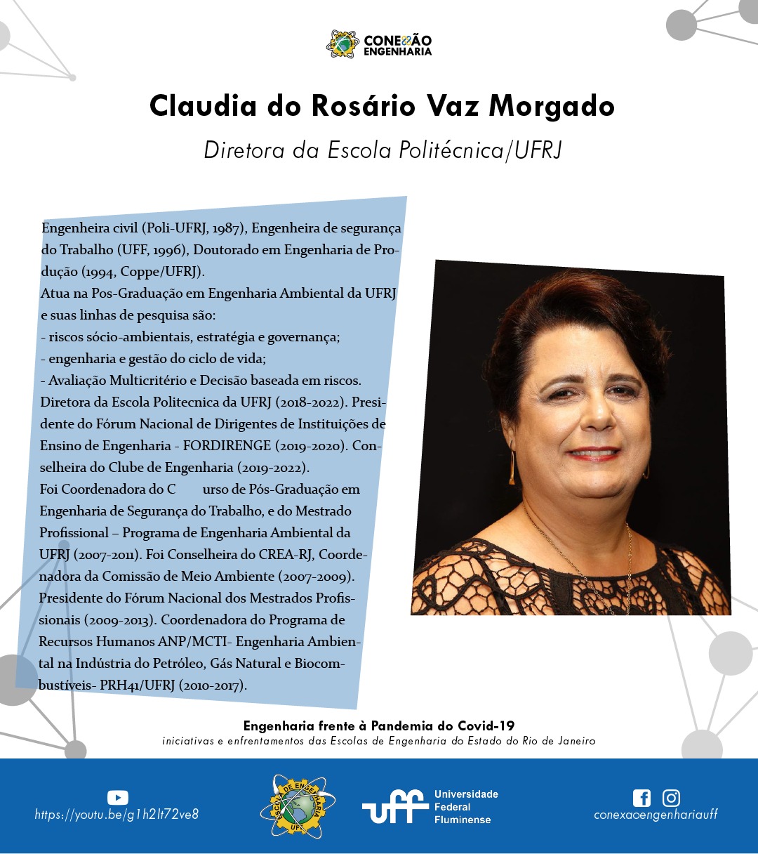 Conexão Engenharia UFF: encontros online nacionais e internacionais 20 04 claudia