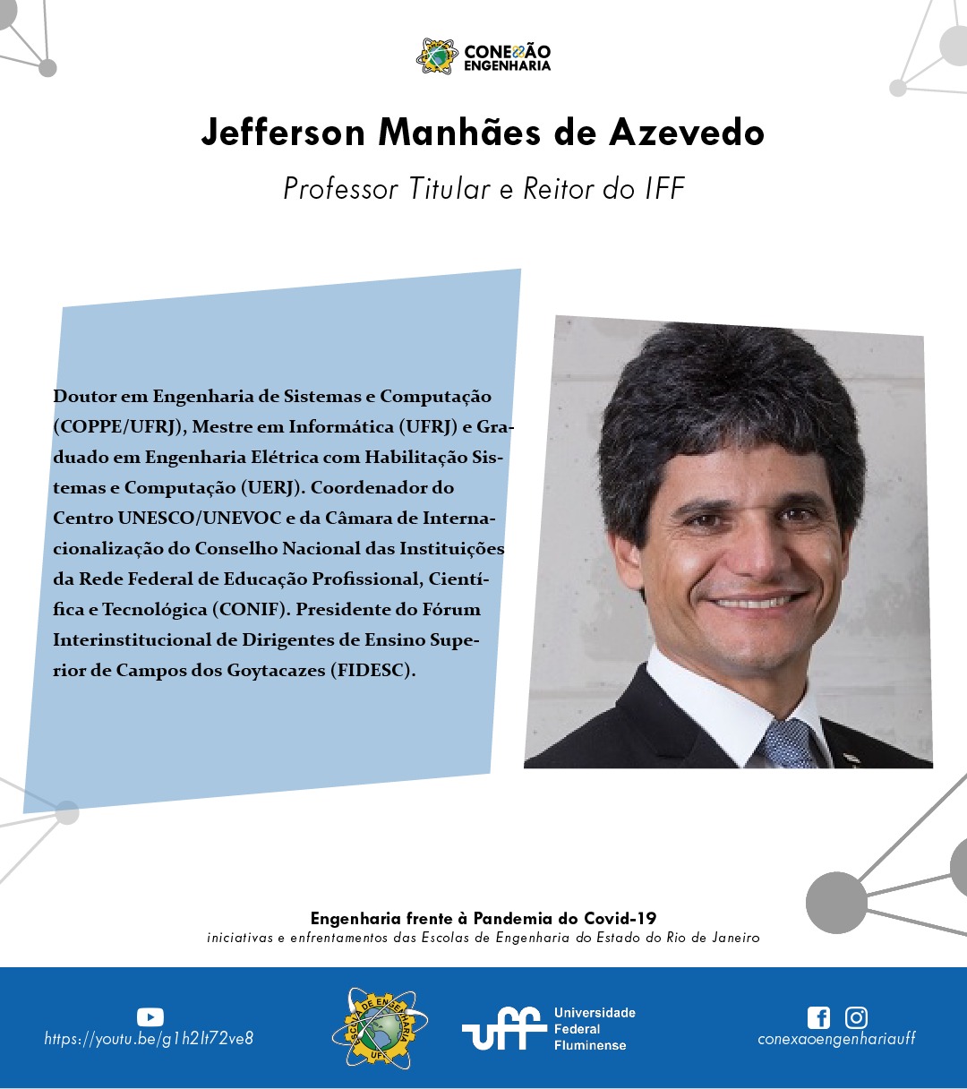 Conexão Engenharia UFF: encontros online nacionais e internacionais 20 04 jefferson