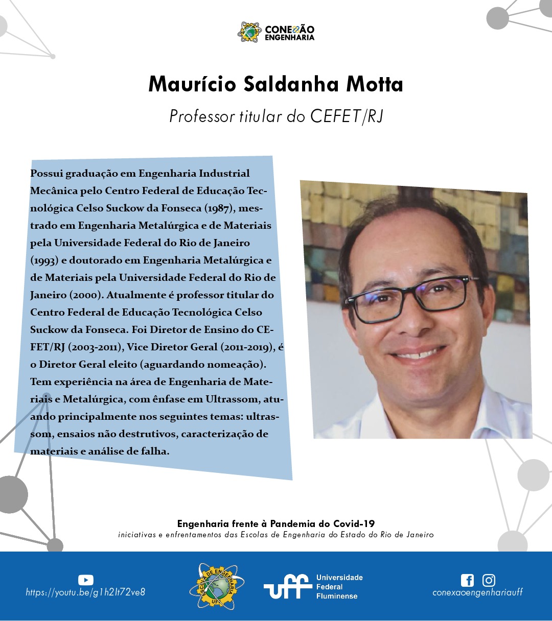 Conexão Engenharia UFF: encontros online nacionais e internacionais 20 04 mauricio