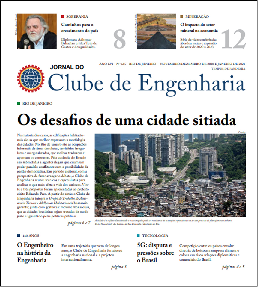 Jornal do Clube de Engenharia nº 615 615 capa