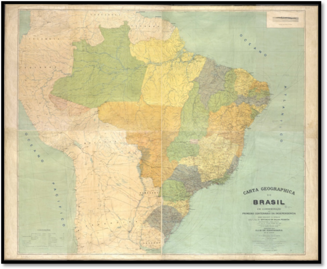 O Clube de Engenharia na confecção da Carta Geográfica do Brasil para a comemoração do 1º Centenário de Independência do Brasil 1 O Clube de Engenharia na confecção da Carta Geográfica do Brasil para a comemoração do 1º Centenário de Independência do Brasil imagem2