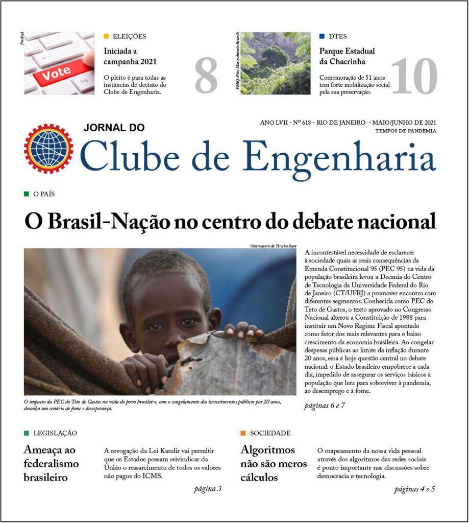 Jornal do Clube de Engenharia nº618 jornal clube de engenharia 618 capa