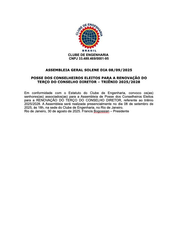 POSSE DOS CONSELHEIROS ELEITOS PARA A RENOVAÇÃO DO TERÇO DO CONSELHO DIRETOR – TRIÊNIO 2025/2028 captura de tela 2025 08 29 as 13.00.06 captura de tela 2025 08 29 as 13.00.06 captura de tela 2025 08 29 as 13.00.06 captura de tela 2025 08 29 as 13.00.06