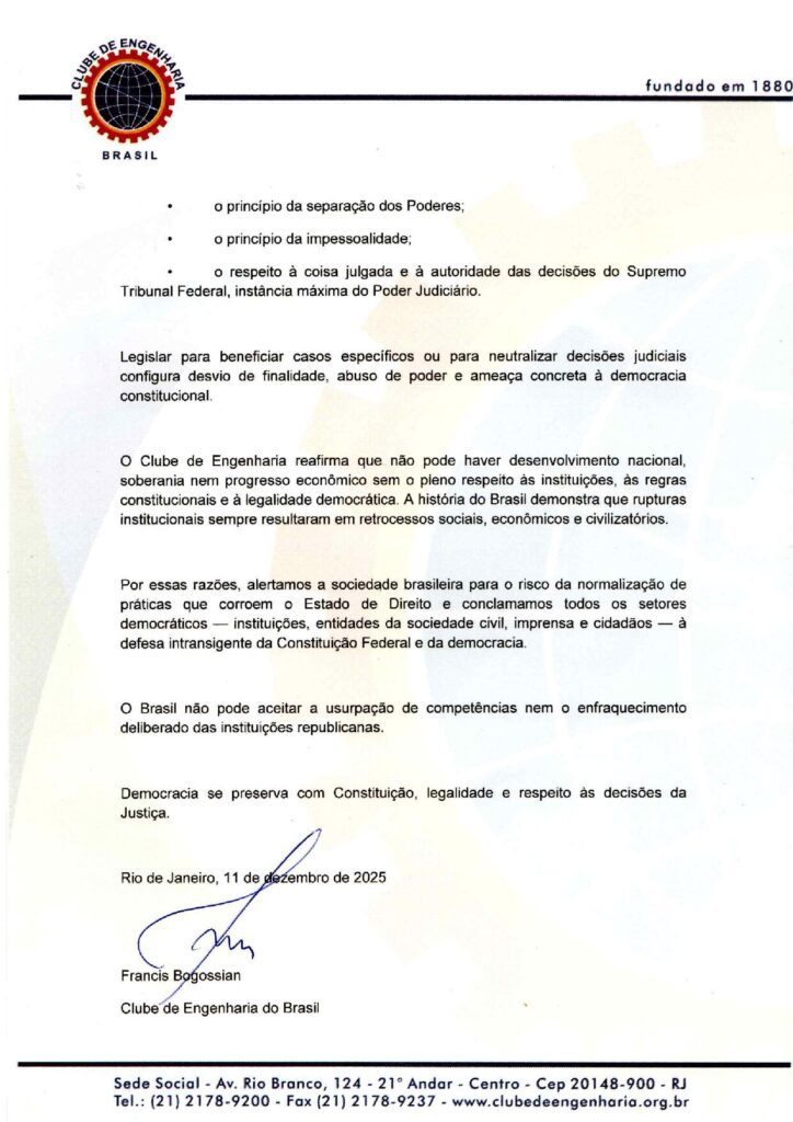 Carta aberta do Clube de Engenharia do Brasil contra os desmandos cometidos pelo Poder Legislativo Federal 2 Carta aberta do Clube de Engenharia do Brasil contra os desmandos cometidos pelo Poder Legislativo Federal img 0005 img 0005