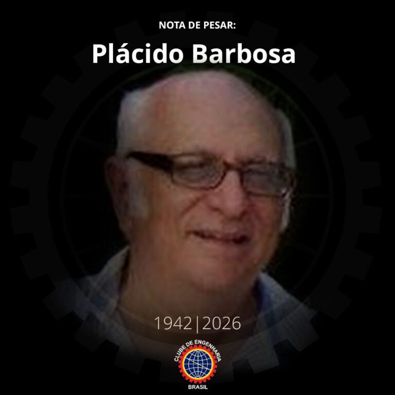 Clube de Engenharia nota de pesar placido barbosa 1942 2026 nota de pesar placido barbosa 1942 2026