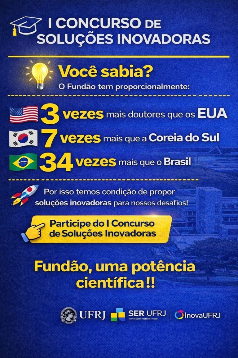 Clube de Engenharia ufrj lanca primeiro concurso de solucoes inovadoras ufrj lanca primeiro concurso de solucoes inovadoras