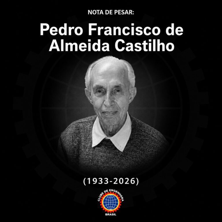 Clube de Engenharia nota de pesarpedro francisco de almeida castilho 1933 2026 nota de pesarpedro francisco de almeida castilho 1933 2026
