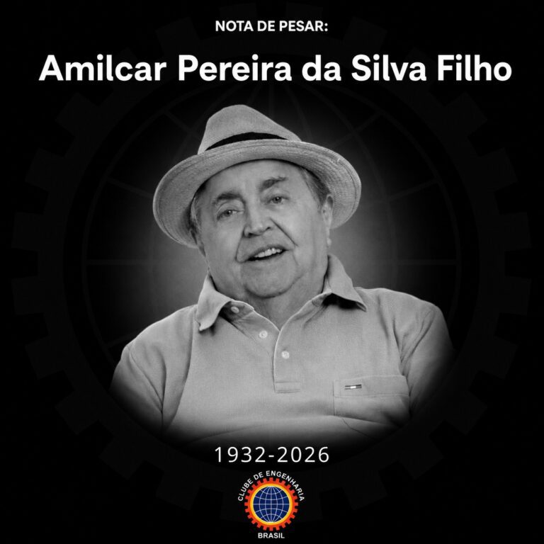 Clube de Engenharia nota de pesar amilcar pereira da silva filho 1932 2026 nota de pesar amilcar pereira da silva filho 1932 2026