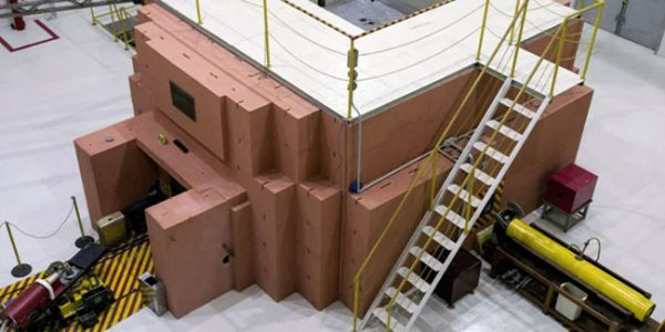 Reator de pesquisa Argonauta, no Rio de Janeiro, onde será instalado o microrreator brasileiro. Crédito: Acervo IEN